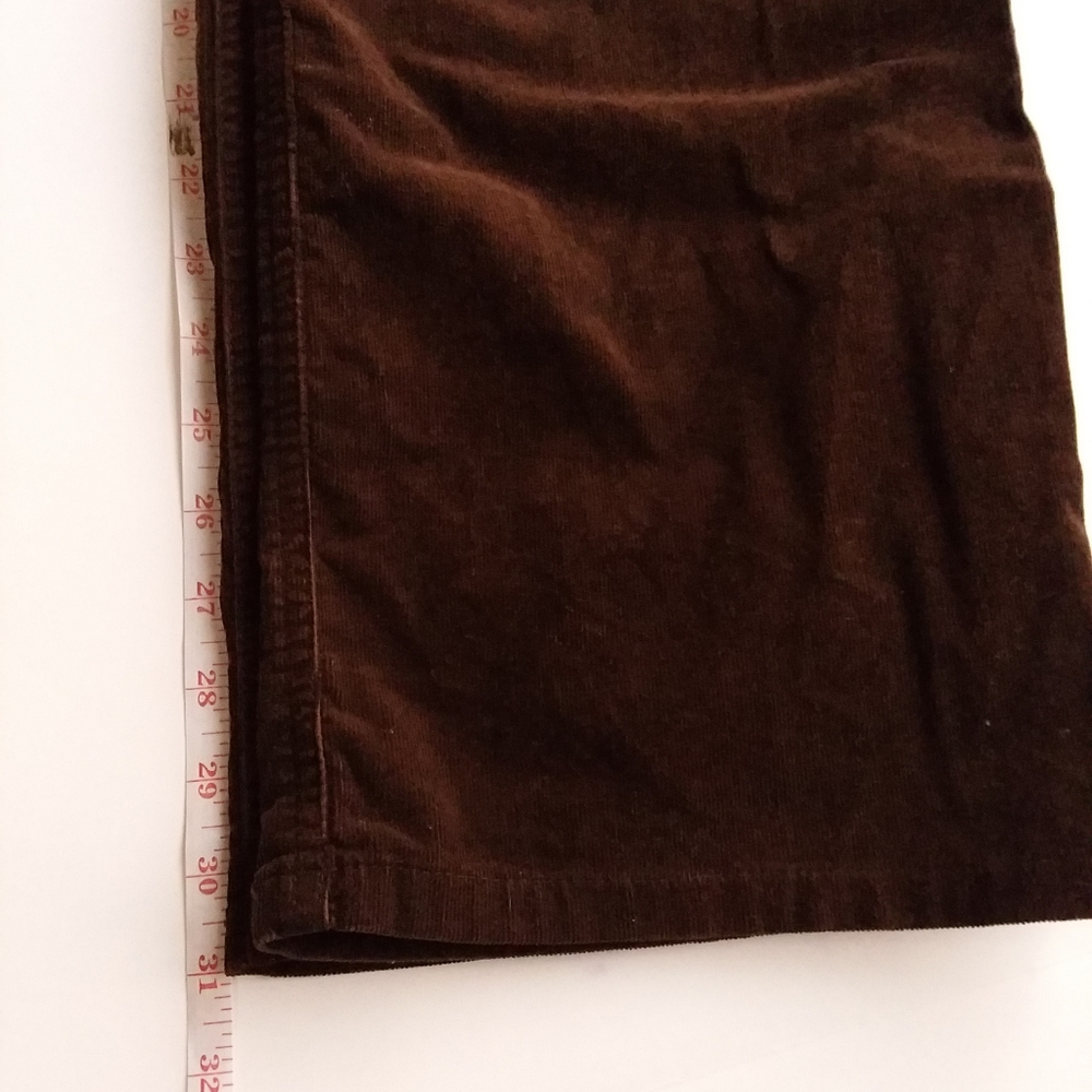 Chico's 2 choclate brown straight corduroy pants - Picture 8 of 10